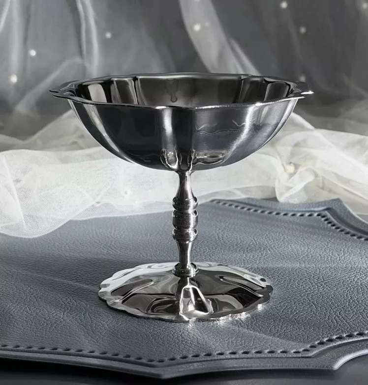Креманка 180 мл на высокой ножке (нержевеющая сталь) Caffeteria Collection