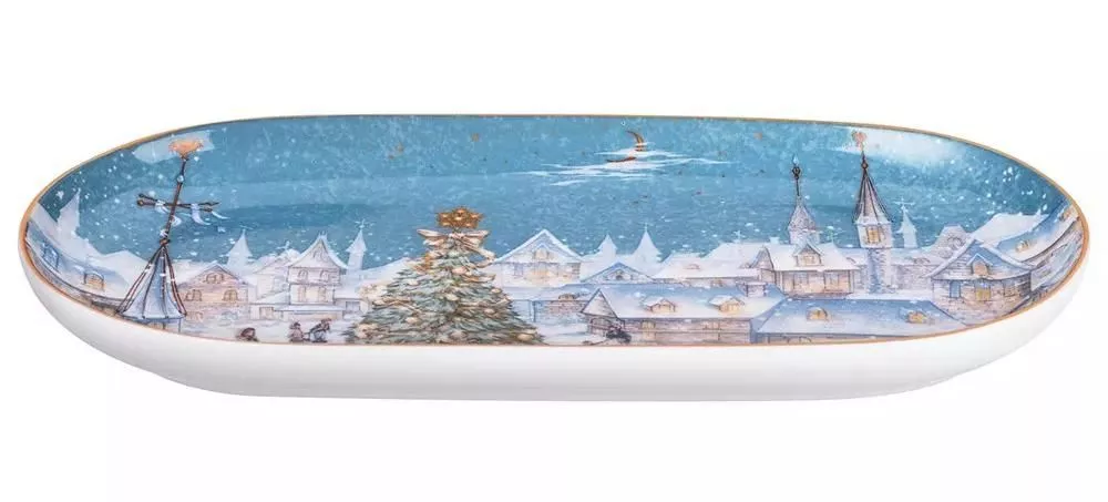Блюдо овальное Снежная Королева 20,5 см