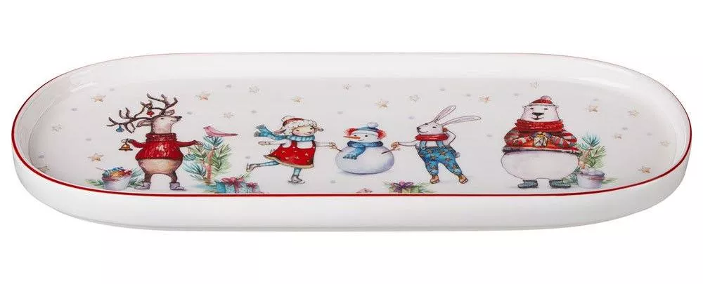 Блюдо овальное Winter Story 34 см
