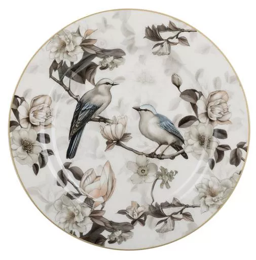 Набор из 2 тарелок закусочных Bohemian Birds на белом