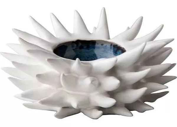 Емкость для закусок RAW Design by RBC в виде морского ежа белая
