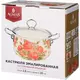 Кастрюля эмалированная со стеклянной крышкой Парижские коты