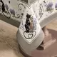 Скатерть Лавандовые коты 110х140см капучино хлопок с пропиткой
