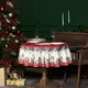 Скатерть круглая Щелкунчик красный 145 см