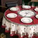Скатерть круглая Щелкунчик красный 185 см