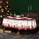 Скатерть овальная 160х220 Щелкунчик красный