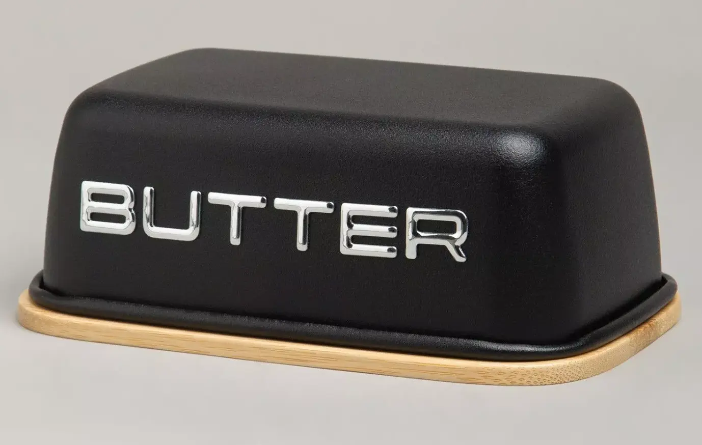 Масленка BUTTER черная