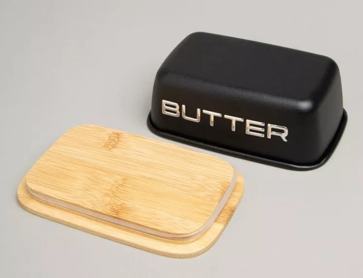 Масленка BUTTER черная