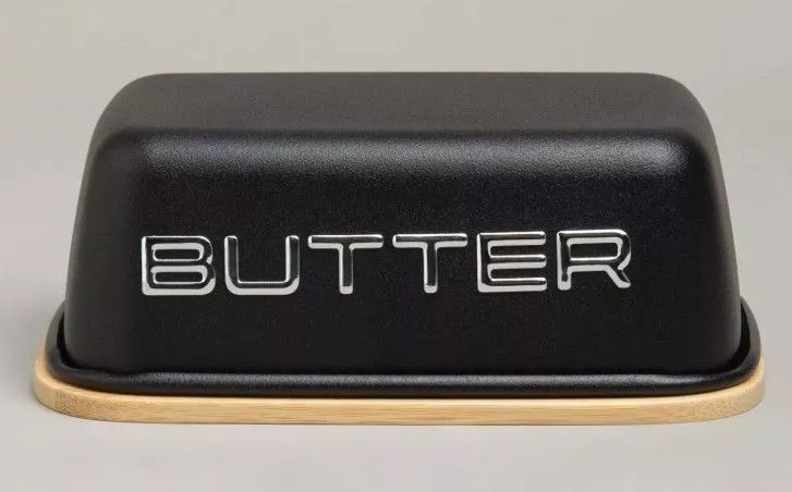 Масленка BUTTER черная