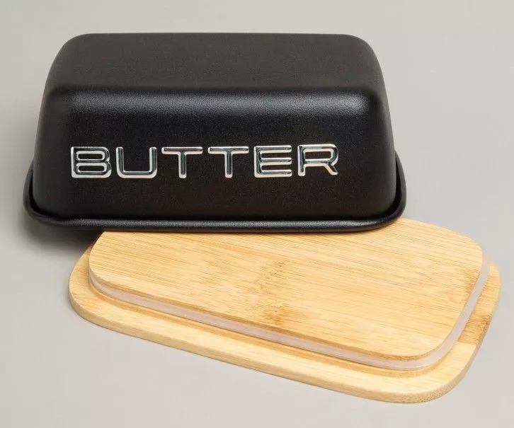 Масленка BUTTER черная