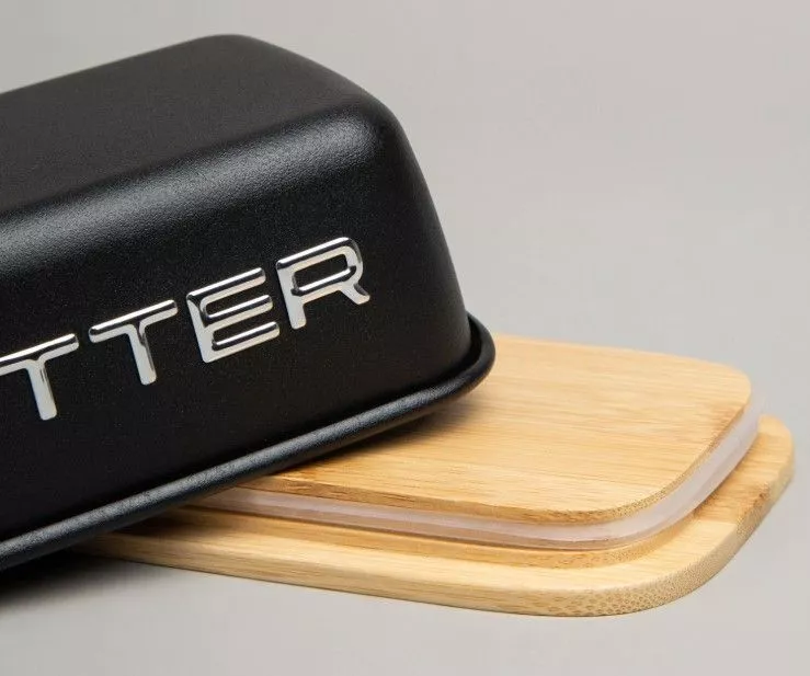 Масленка BUTTER черная