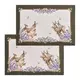 Набор из 2 полотенец Rabbit Family Лаванда зеленый хлопок
