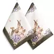 Набор из 2 полотенец Rabbit Family Лаванда зеленый хлопок