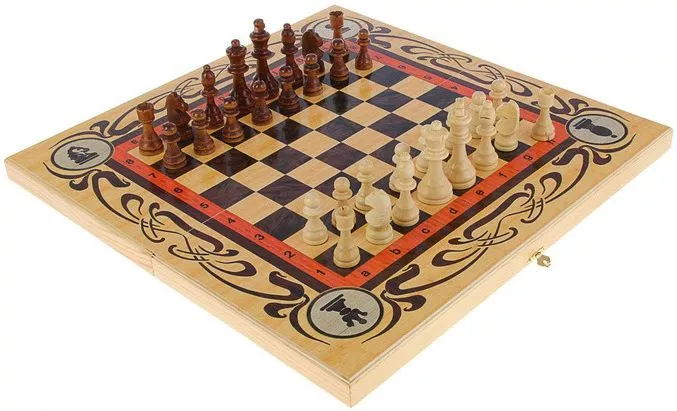 Набор 3 игры Статус (шахматы, нарды, шашки)