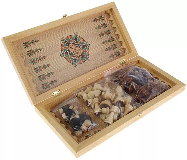 Набор 3 игры Статус (шахматы, нарды, шашки)